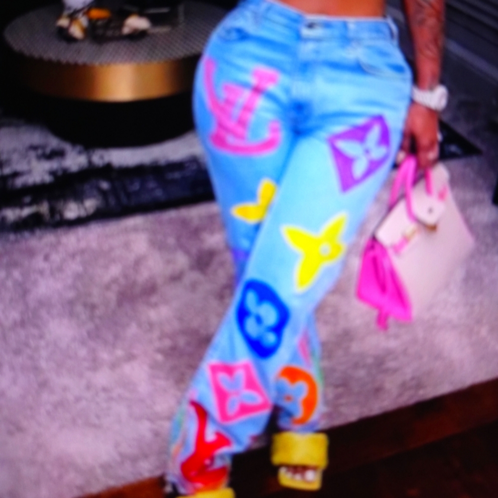 Wide leg jeans